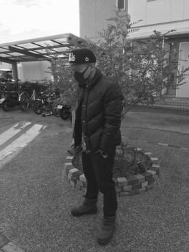 「Levi's（リーバイス）のアイテム（ダウンジャケット/コート）」を使った、中野潤一さん（メンズ・165cm）の冬コーディネート