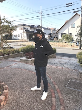 「アイテム（ナイロンジャケット）」を使った、中野潤一さん（メンズ・165cm・40代）の冬コーディネート
