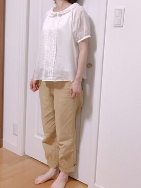 「シャンブル ドゥ シャーム(chambre de charme)」｜Yuko ☆さん（レディース・154cm）の夏コーディネート