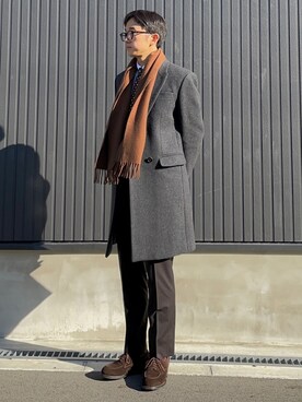 フォーマルスーツ 小物を使った 冬のコーデ のメンズ人気ファッションコーディネート ユーザー ショップスタッフ Wear