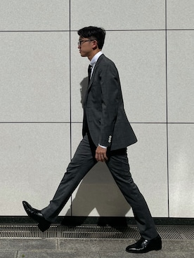 「オーダージャケット」｜PAKUさん（メンズ・173cm）の春コーディネート