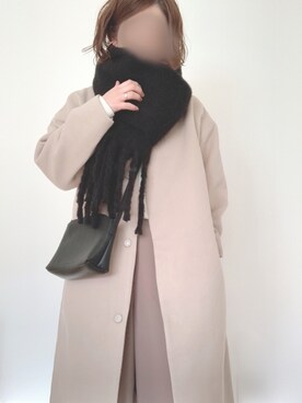「koe（コエ）のアイテム（その他アウター）」を使った、kamaboco☺︎さん（レディース・158cm）の冬コーディネート