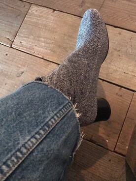 「アイテム（ブーツ、シルバー系）」を使った、mikaさん（レディース・164cm）の冬コーディネート