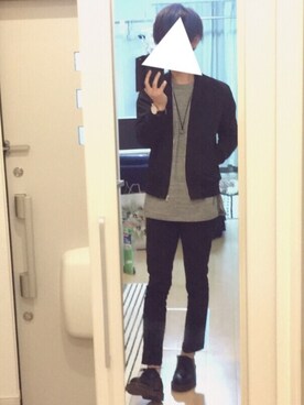 「Dr. Martens（ドクターマーチン）のDr.Martens (ドクターマーチン)/1461 3EYE GIBSON SHOES（その他シューズ）」を使った、HAYATOさん（メンズ・169cm）の冬コーディネート