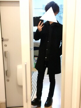 「Dr. Martens（ドクターマーチン）のDr.Martens (ドクターマーチン)/1461 3EYE GIBSON SHOES（その他シューズ）」を使った、HAYATOさん（メンズ・169cm）の冬コーディネート