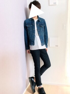 「Dr. Martens（ドクターマーチン）のDr.Martens (ドクターマーチン)/1461 3EYE GIBSON SHOES（その他シューズ）」を使った、HAYATOさん（メンズ・169cm）の春コーディネート