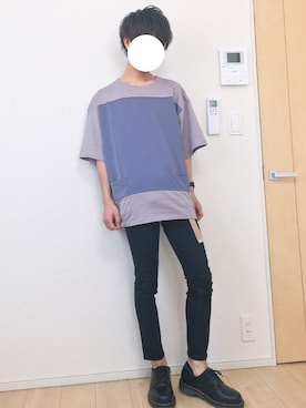 「Dr. Martens（ドクターマーチン）のDr.Martens (ドクターマーチン)/1461 3EYE GIBSON SHOES（その他シューズ）」を使った、HAYATOさん（メンズ・169cm）の春コーディネート