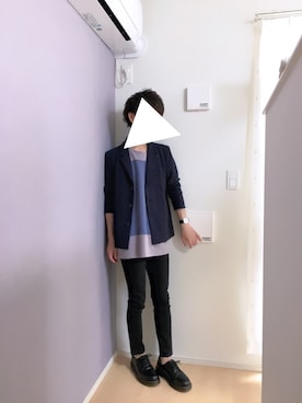 「Dr. Martens（ドクターマーチン）のDr.Martens (ドクターマーチン)/1461 3EYE GIBSON SHOES（その他シューズ）」を使った、HAYATOさん（メンズ・169cm）の春コーディネート