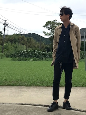 「Rocky Monroe（ロッキーモンロー）のアイテム（キーホルダー）」を使った、もこさん（メンズ・168cm）の秋コーディネート