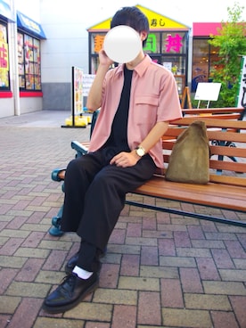 「エトセンス」｜「アイテム（その他）」を使った、shoさん（メンズ・178cm）の秋コーディネート