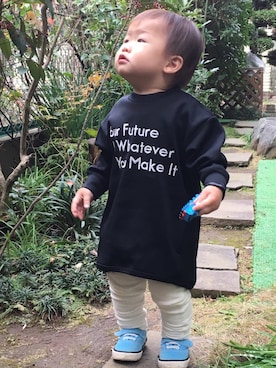 HARU‎🐾さん（キッズ・80cm）の冬コーディネート