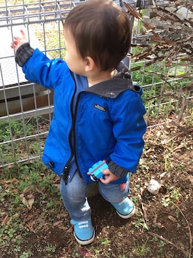 「e.a.B（エーアーベー）のアイテム」を使った、HARU‎🐾さん（キッズ・80cm）の冬コーディネート