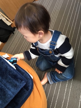 HARU‎🐾さん（キッズ・80cm）の冬コーディネート