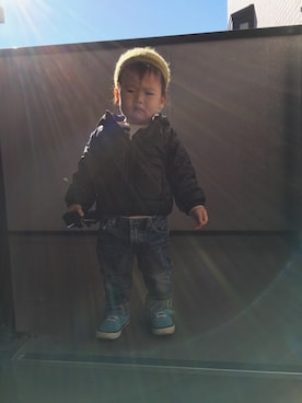 HARU‎🐾さん（キッズ・80cm）の冬コーディネート