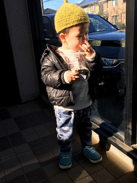 HARU‎🐾さん（キッズ・80cm）の冬コーディネート