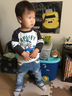 HARU‎🐾さん（キッズ・80cm）の春コーディネート