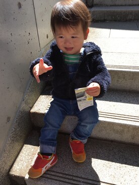 HARU‎🐾さん（キッズ・80cm）の春コーディネート