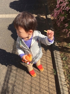 HARU‎🐾さん（キッズ・80cm）の春コーディネート