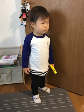 HARU‎🐾さん（キッズ・80cm）の春コーディネート