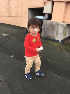 HARU‎🐾さん（キッズ・80cm）の春コーディネート