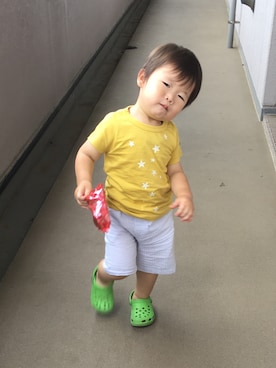 HARU‎🐾さん（キッズ・90cm）の夏コーディネート