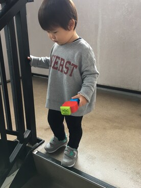 「LEGO（レゴ）のアイテム（おもちゃ）」を使った、HARU‎🐾さん（キッズ・90cm）の秋コーディネート