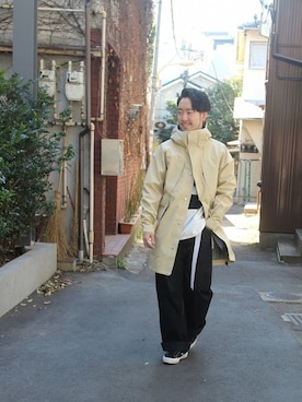 「Journal Standard TRISECT（トライセクト）のアイテム（トップス）」を使った、大木さん（メンズ・171cm）の春コーディネート