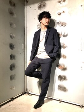 「Journal Standard TRISECT（トライセクト）のアイテム（トップス）」を使った、大木さん（メンズ・171cm）の春コーディネート