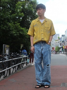 「Journal Standard TRISECT（トライセクト）のアイテム（パンツ）」を使った、大木さん（メンズ・171cm）の夏コーディネート