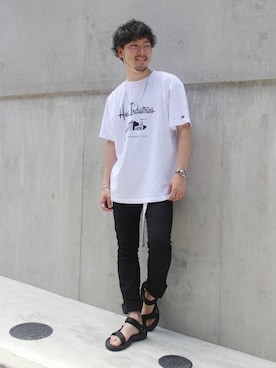 「Journal Standard TRISECT（トライセクト）のアイテム（パンツ）」を使った、大木さん（メンズ・171cm）の夏コーディネート