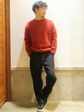 「Journal Standard TRISECT（トライセクト）のアイテム（パンツ）」を使った、大木さん（メンズ・171cm）の冬コーディネート