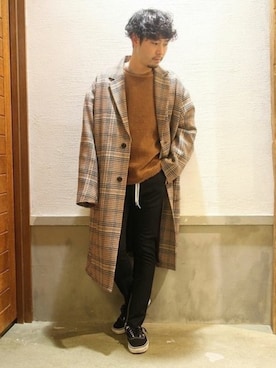 「Journal Standard TRISECT（トライセクト）のアイテム（その他アウター）」を使った、大木さん（メンズ・171cm）の冬コーディネート