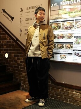 「BASISBROEK」｜大木さん（メンズ・171cm）の冬コーディネート