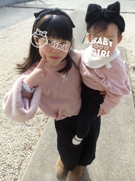 miuさん（キッズ・80cm）の冬コーディネート