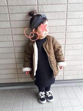 miuさん（キッズ・80cm）の冬コーディネート