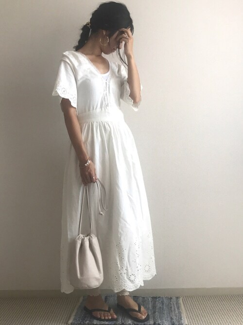 Yukari Fun Dailyのヘアゴムを使ったコーディネート Wear