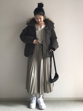 yukariさんの「S シャドウストライプ プリーツスカート」を使ったコーディネート