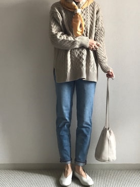 「スリムテーパード」｜yukariさん（レディース・168cm）の冬コーディネート