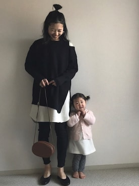 「ワッフル」｜「アイテム（アンダーウェア）」を使った、yukariさん（レディース・168cm）の冬コーディネート