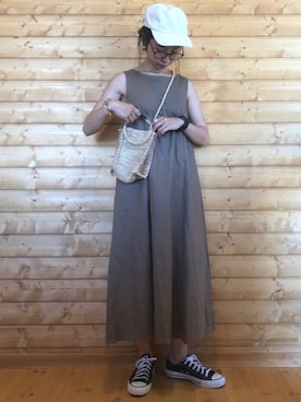 「SonnyLabel」｜「アイテム（アナログ腕時計）」を使った、yukariさん（レディース・168cm）の夏コーディネート