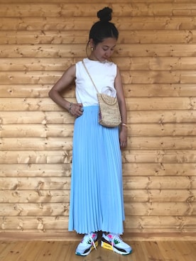 「アクティブ」｜「アイテム（アクセサリー）」を使った、yukariさん（レディース・168cm）の夏コーディネート