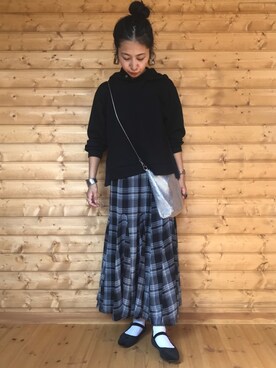 「リップスター」｜「アイテム（腕時計）」を使った、yukariさん（レディース・168cm）の秋コーディネート