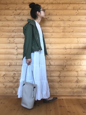 「アントマリーズ」｜「アイテム（マウンテンパーカー）」を使った、yukariさん（レディース・168cm）の秋コーディネート