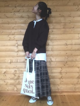 「アントマリーズ」｜「アイテム（アナログ腕時計）」を使った、yukariさん（レディース・168cm）の秋コーディネート