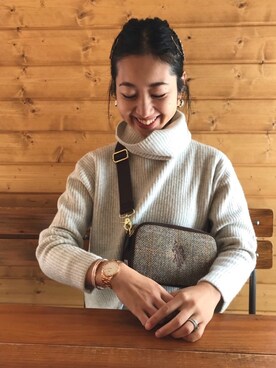 「SonnyLabel」｜「アイテム（アナログ腕時計）」を使った、yukariさん（レディース・168cm）の秋コーディネート