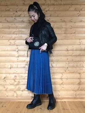 「ダニエルウェリントン」｜「アイテム（ジャケット/アウター）」を使った、yukariさん（レディース・168cm）の冬コーディネート