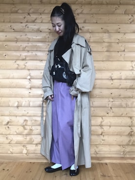 「アウターオンアウター」｜yukariさん（レディース・168cm）の冬コーディネート