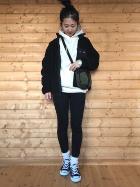 「レトロX」｜「アイテム（腕時計）」を使った、yukariさん（レディース・168cm）の冬コーディネート