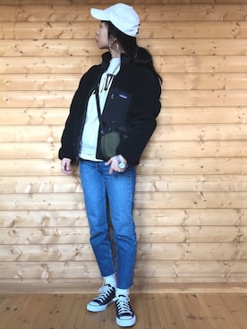 「レトロX」｜「アイテム（腕時計）」を使った、yukariさん（レディース・168cm）の冬コーディネート