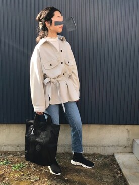 「アントマリーズ」｜「アイテム（その他アウター）」を使った、yukariさん（レディース・168cm）の冬コーディネート